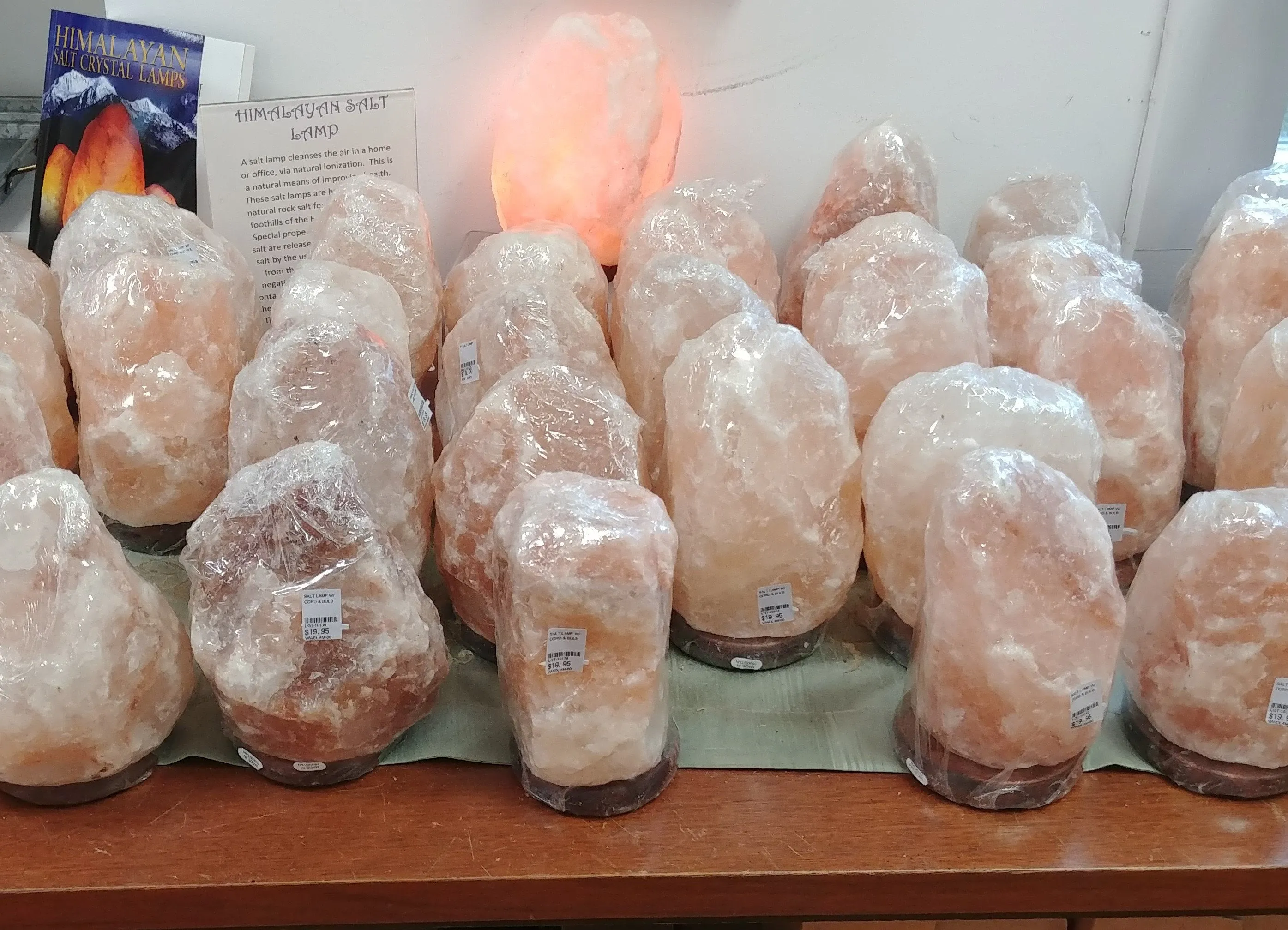 Himalayan Salt Lamp With Bulb / Cord