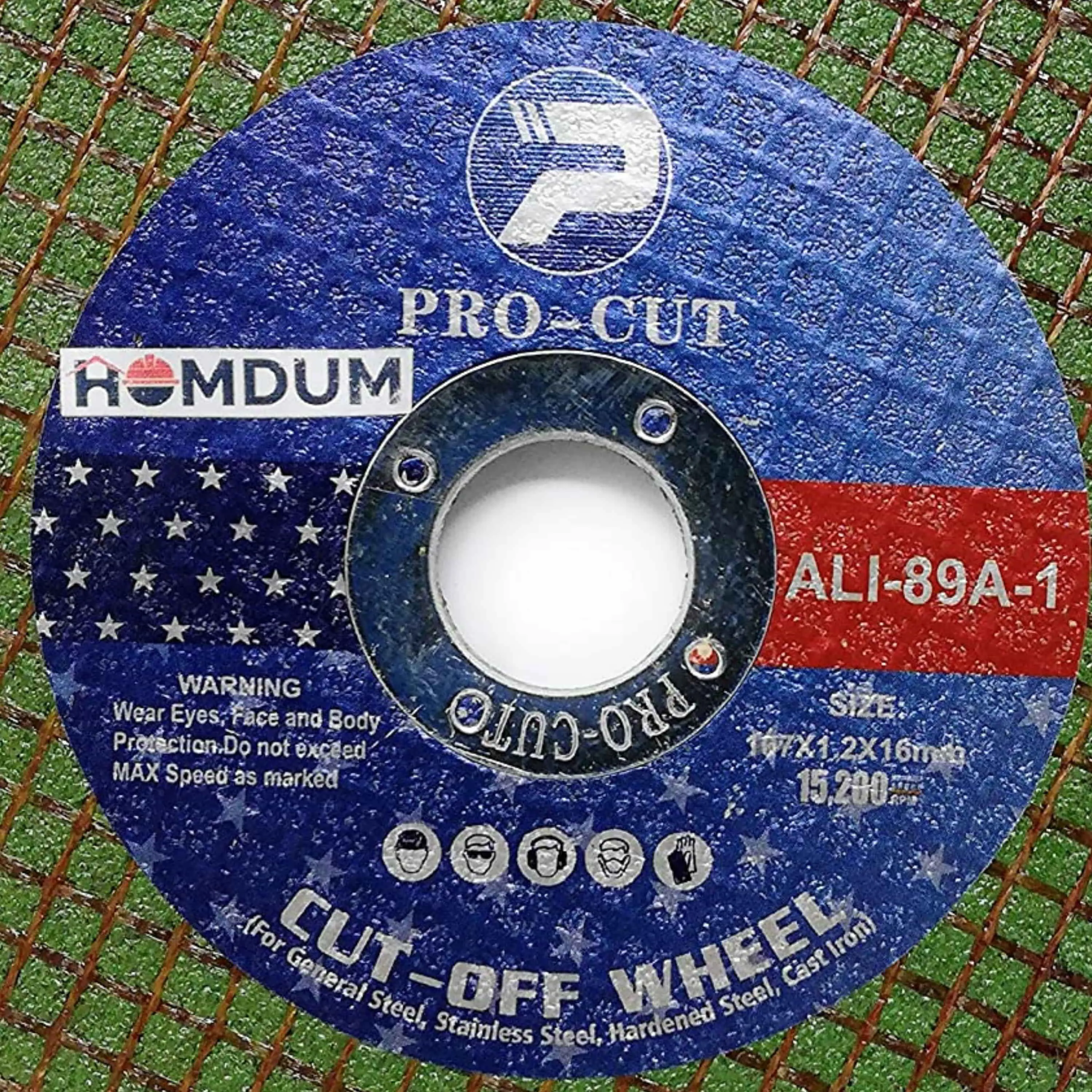 Homdum 4x1 mm Grinder Cutting Wheel for Various Metal Cutting Applications - 10 Pcs