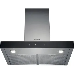 Hotpoint PHBS68FLTIX1 Wall Mounted Cooker Hood, 59.8cm Wide - Inox