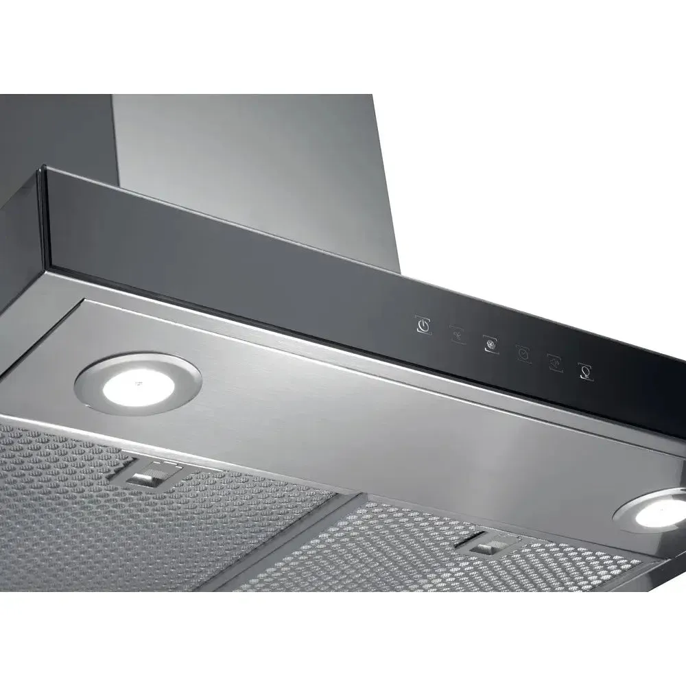 Hotpoint PHBS68FLTIX1 Wall Mounted Cooker Hood, 59.8cm Wide - Inox