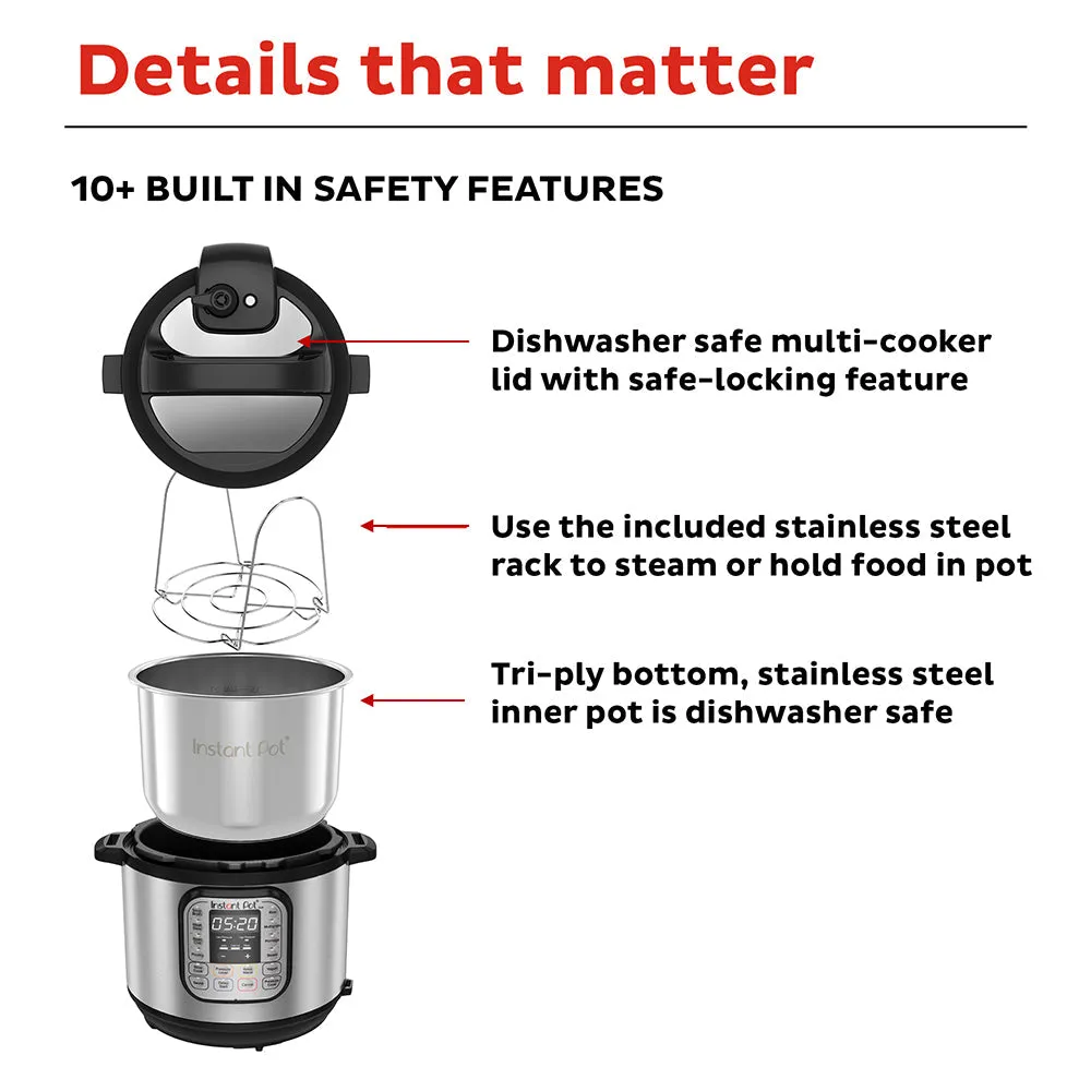 Instant Pot DUO Stainless Steel Multi Cooker 5.7L