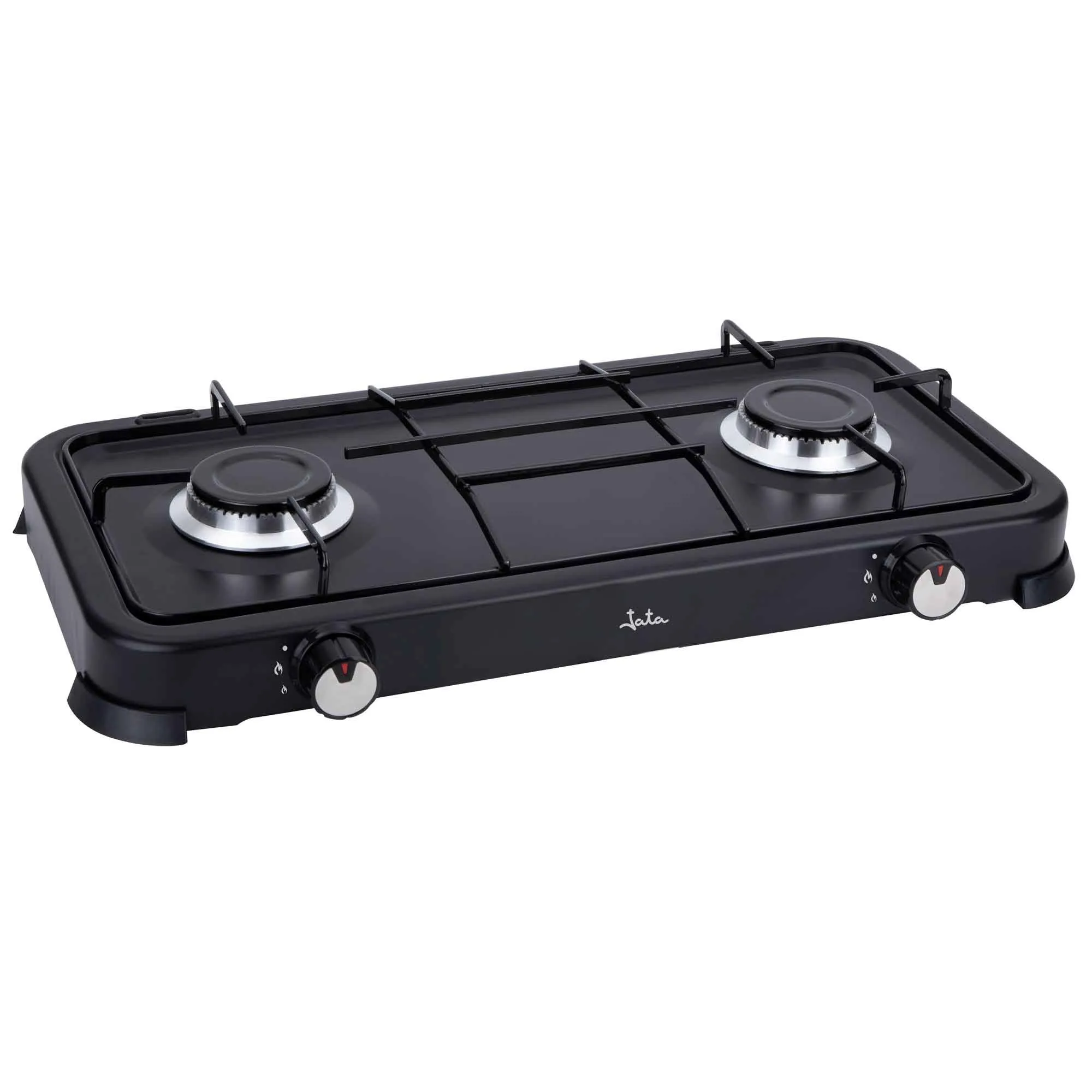 Jata Two Burner Portable Gas Cooker Black Jecg2702