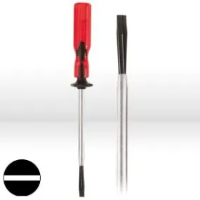 K23 Slotted Screwdriver,Holding 1/8"x3"Shank,1/8 INCH W TIP Size,5-1/4 INCH O/L,3 SHANK