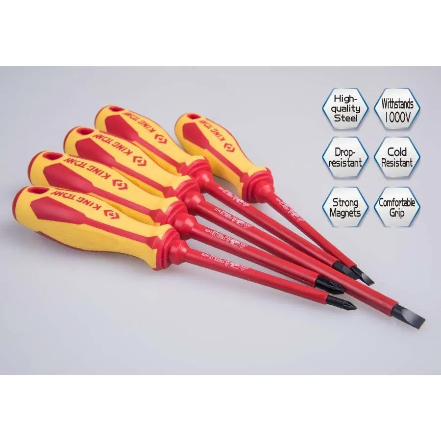 King Tony 30605MR Insulated Screwdriver Set - 5 Pieces