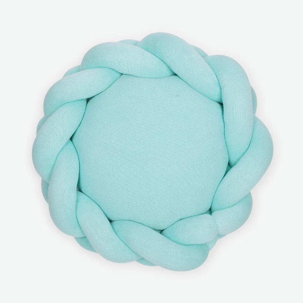 Knitted Shape Pillow - Sky Blue