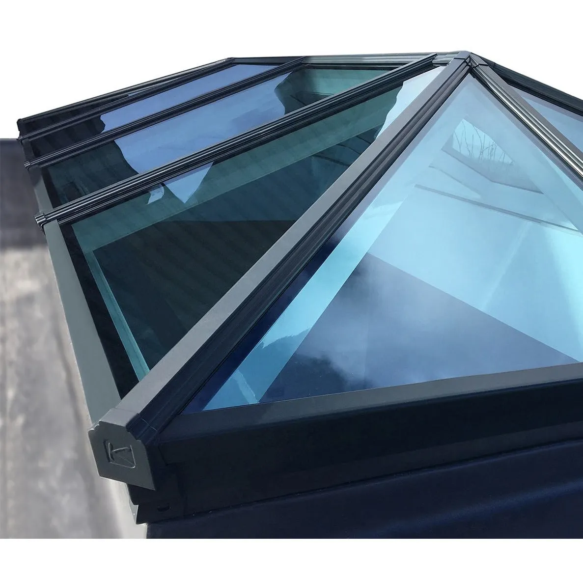 Korniche Aluminium Roof Lantern - CLEAR Glazing 1.2