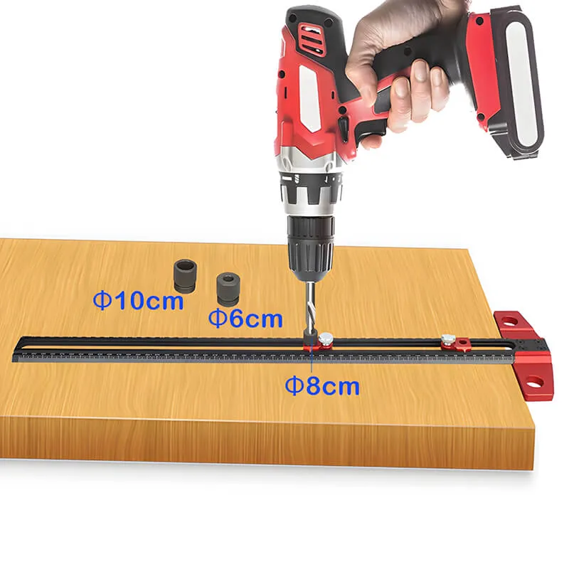 Levoite™ Drilling Positioning Ruler Drill Guide Locator Marking T-Square