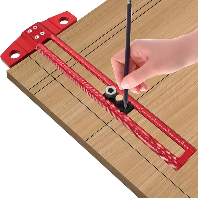 Levoite™ Drilling Positioning Ruler Drill Guide Locator Marking T-Square