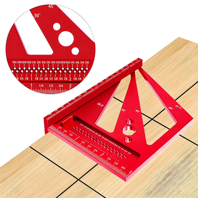 Levoite™ Precision 3D Multi-Marking Angle Square Protractor