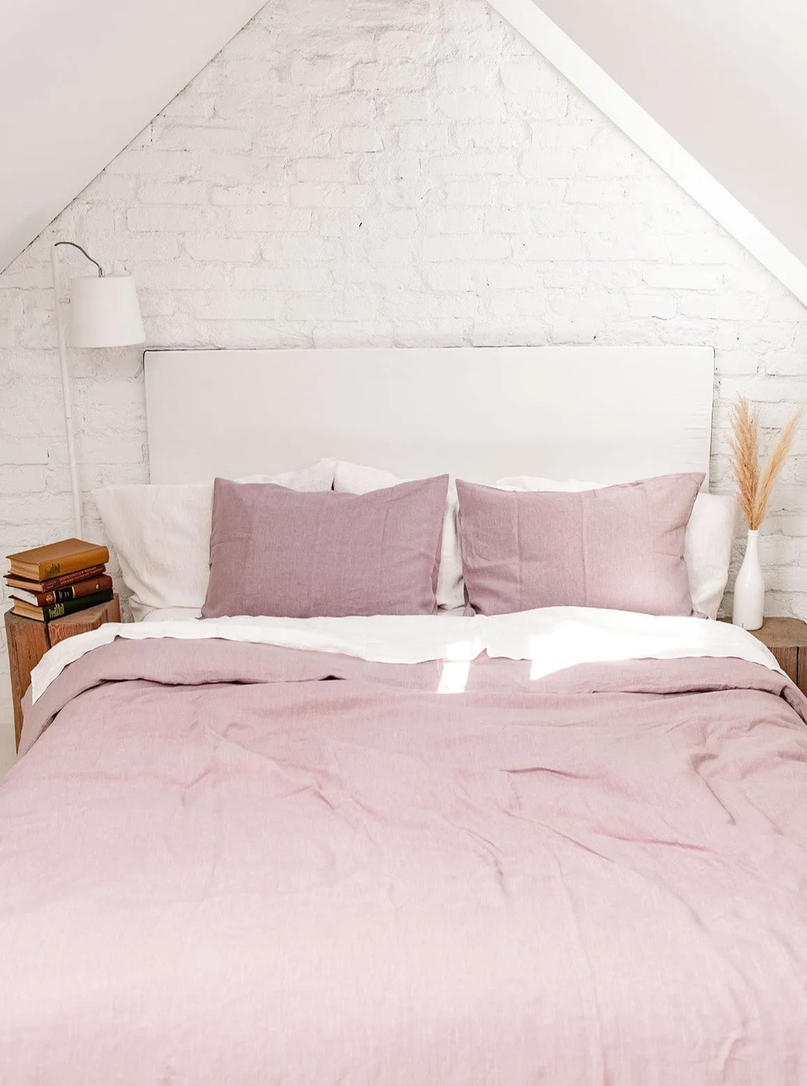 Linen Bedding Set - Dusty Rose