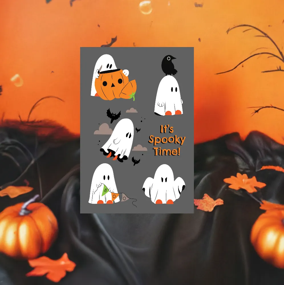 Little Ghosts Halloween Card