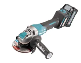 MAKITA GA044G 5" 40Vmax Cordless Angle Grinder With Fast Charger (DC40RA)   4.0Ah Battery (BL4040) | Model: GA044GM201