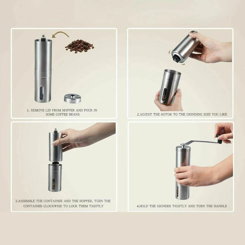 Manual Coffee Grinder - Ceramic Burr Coffee Bean Grinder