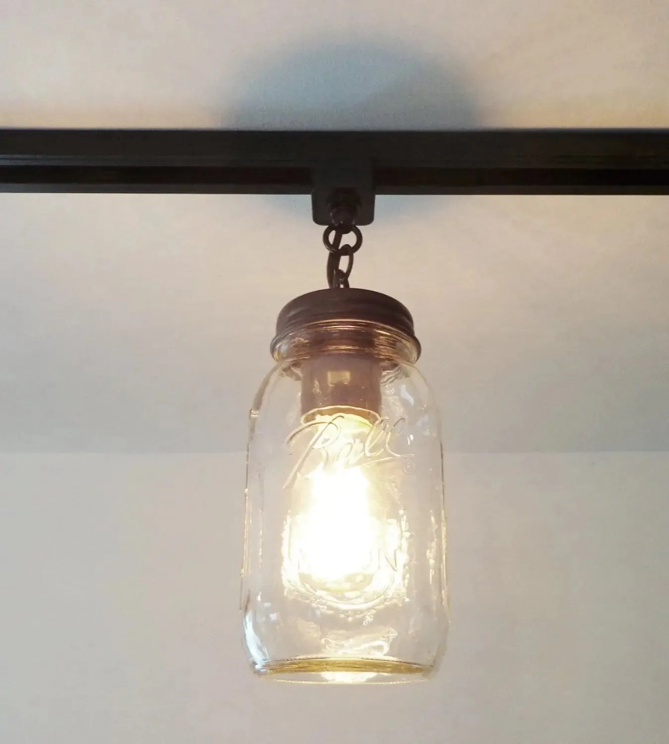 Mason Jar TRACK LIGHTING New Quart Single