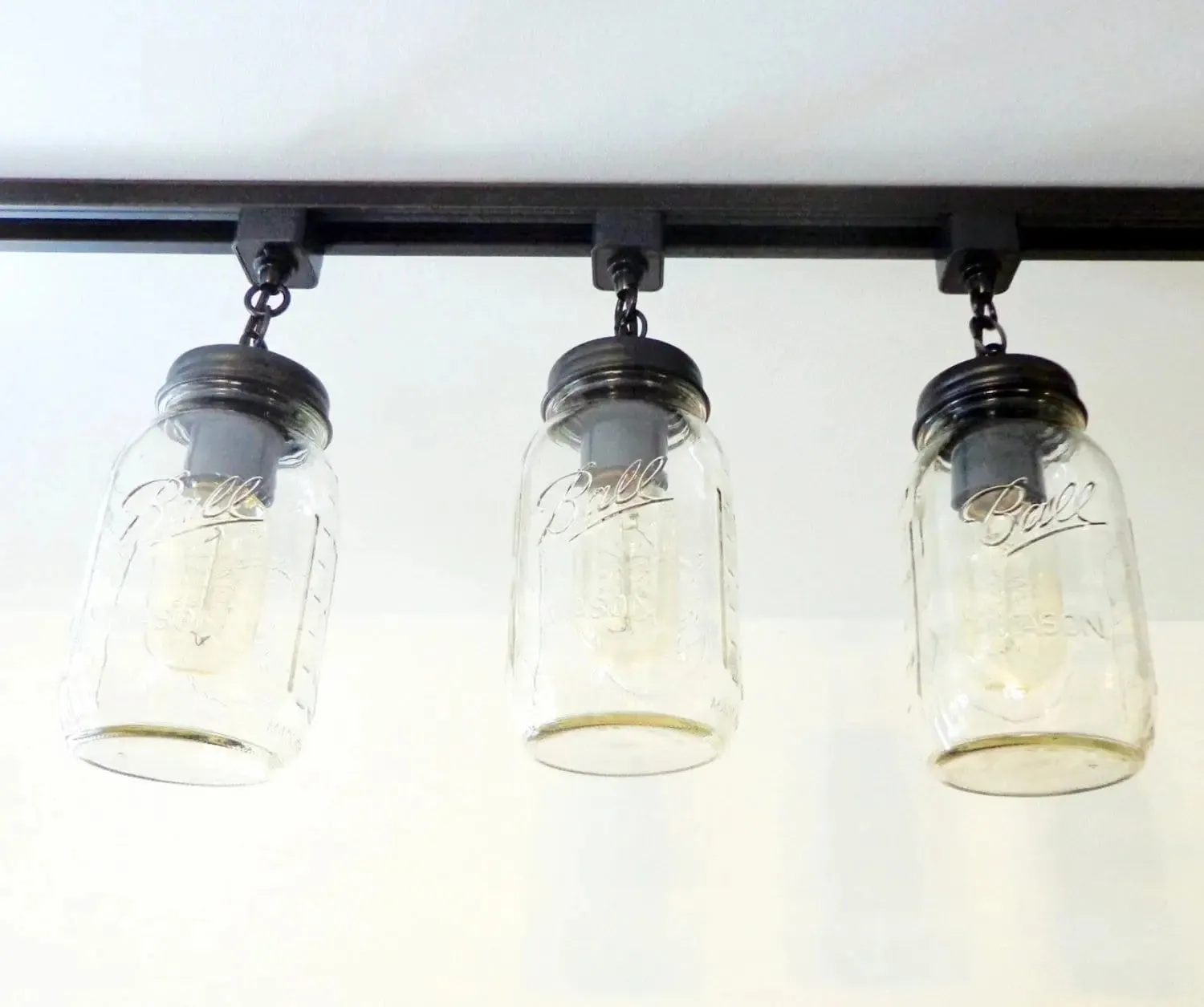 Mason Jar TRACK LIGHTING New Quart Single