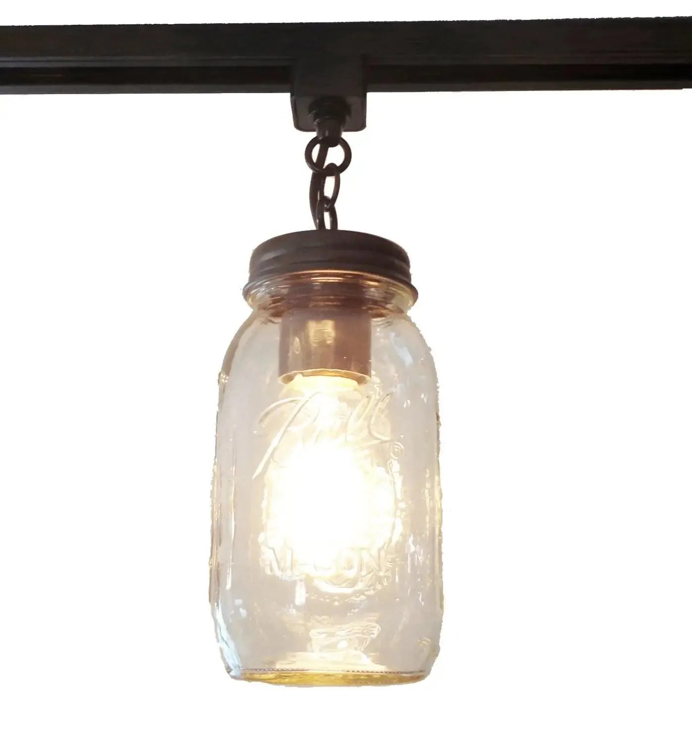 Mason Jar TRACK LIGHTING New Quart Single