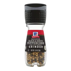 McCormick Black & White Peppercorn Grinder, 1.26 oz Manual Spice & Herb Grinders