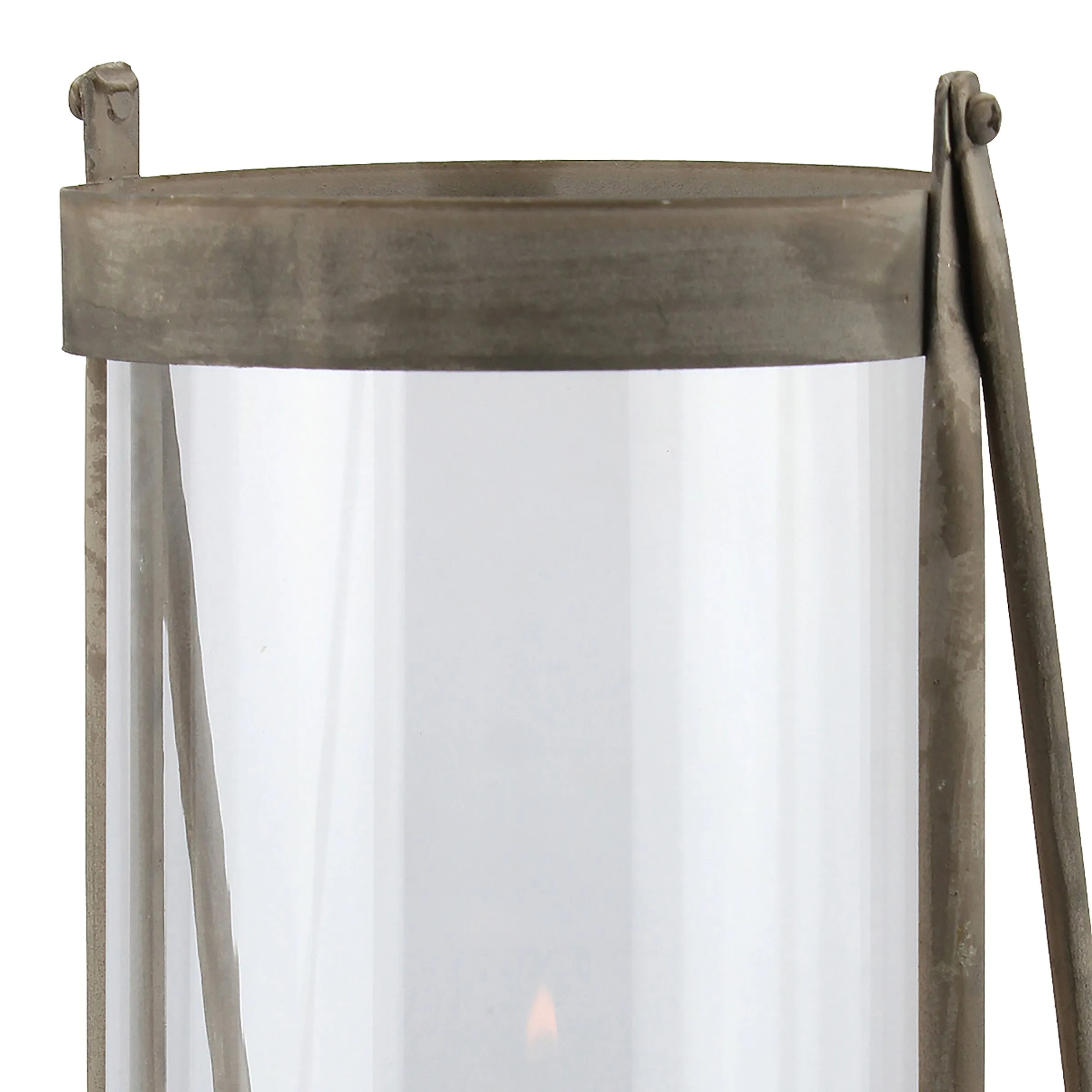 Medium Rustic Metal Hurricane Lantern