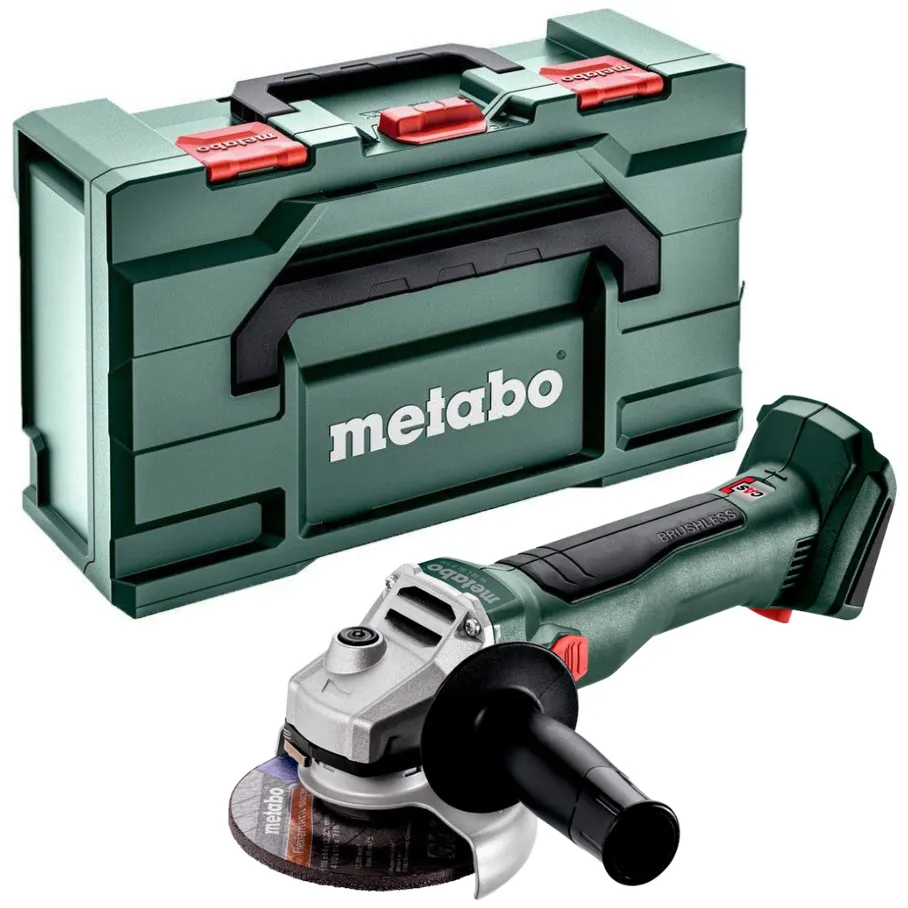 Metabo Cordless Angle Grinder Brushless 125mm W 18 L BL 9-125 18V Body Only in MetaBOX Case