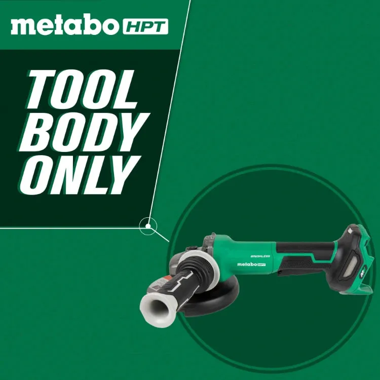 Metabo HPT G3615DVFQ6M 36V MultiVolt™ Cordless Brushless 6" Variable Speed Paddle Switch Angle Grinder (Tool Body Only)