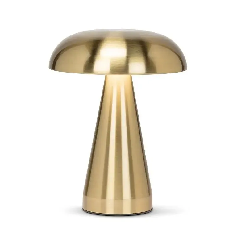 Metallic Mushroom Led Table Lamp