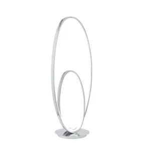 Milan Chrome Table Lamp // LED Strip  & Touch Dimmer