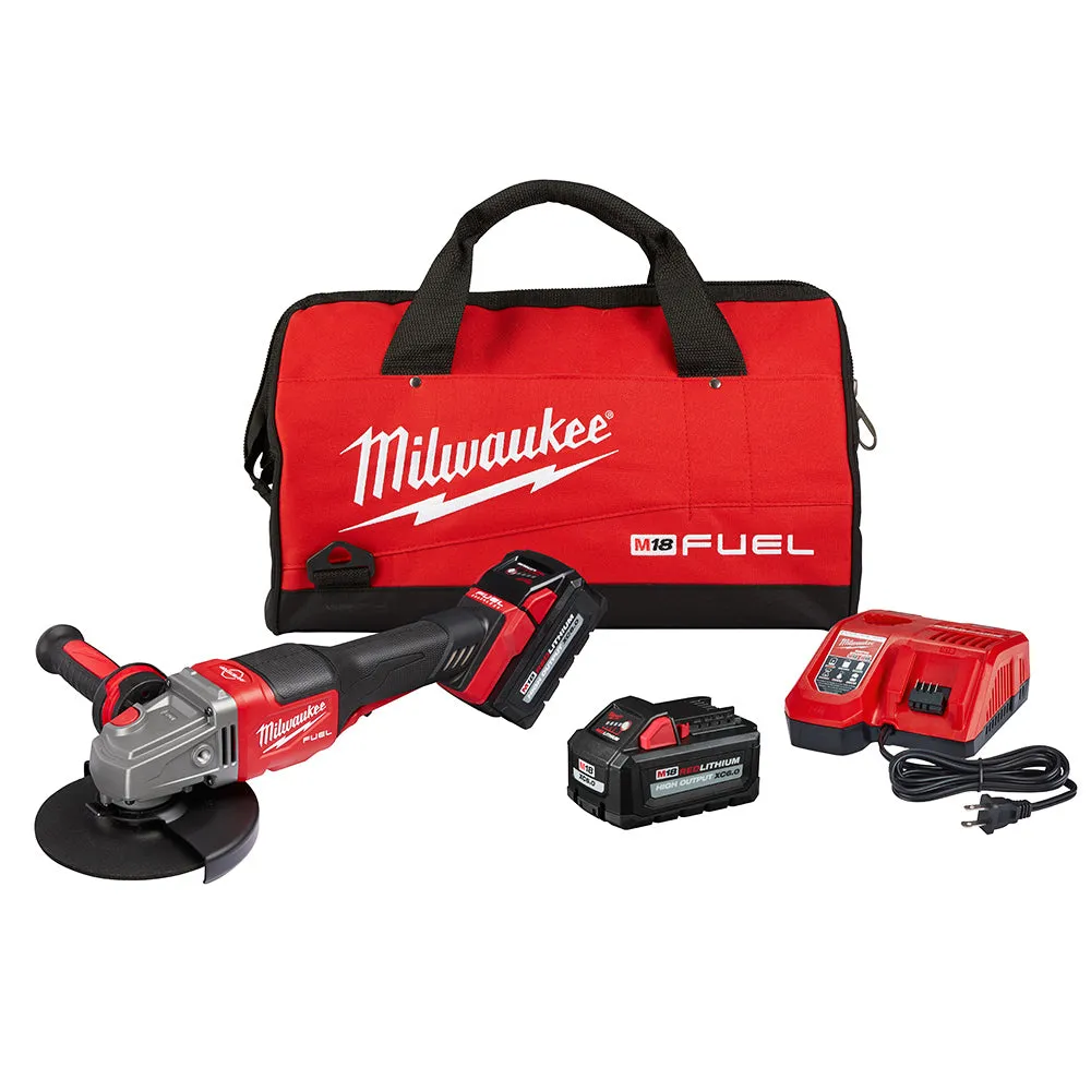 Milwaukee 2980-22 M18 FUEL 18V 6 Inch Paddle Switch Grinder Kit w/ 2 Battery