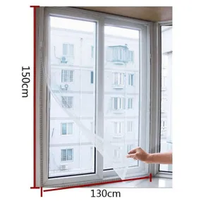 Mosquito net door Window Flyscreen Wire Net Fly Bug Mosquito Mesh Screen Curtain White