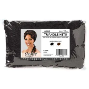 Ms. Remi Jumbo Triangle Net Bulk Jumbo 12ct Black