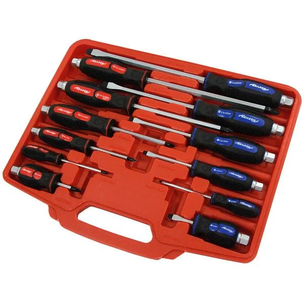 Neilsen CT1427 Screwdriver Set - 12pc (flat