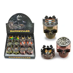 Novelty Grinder - Crowned Skull (2")