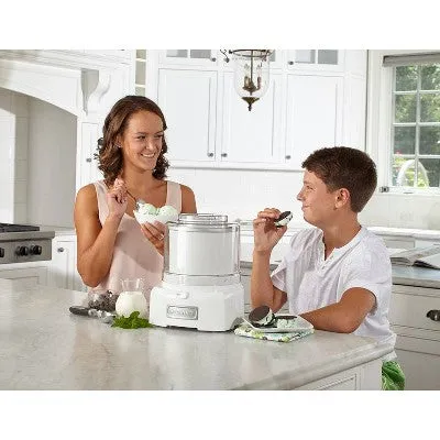 Open Box - Cuisinart Automatic Frozen Yogurt and Ice Cream and Sorbet Maker - White - ICE-21P1