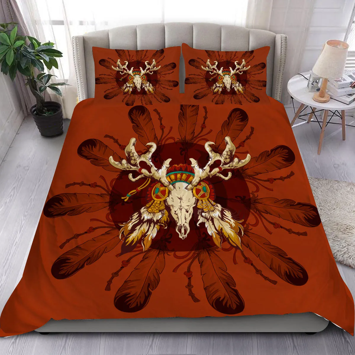 Orange Brown Native Bedding Set WCS