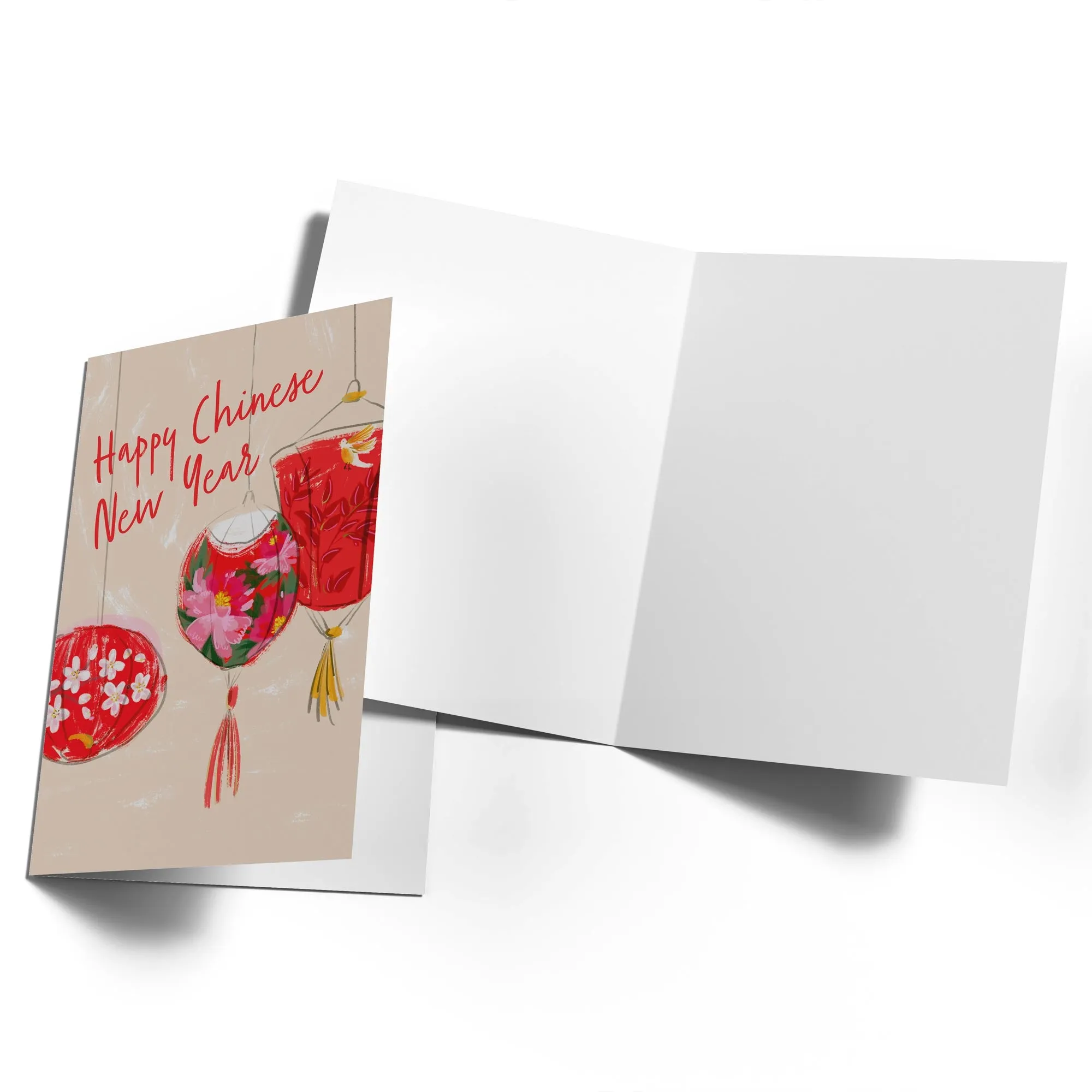 Personalised Chinese New Year Lanterns Card