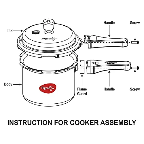 Pigeon by Stovekraft Non-Induction Base Aluminium Outer Lid Pressure Cooker 7.5L (Silver)