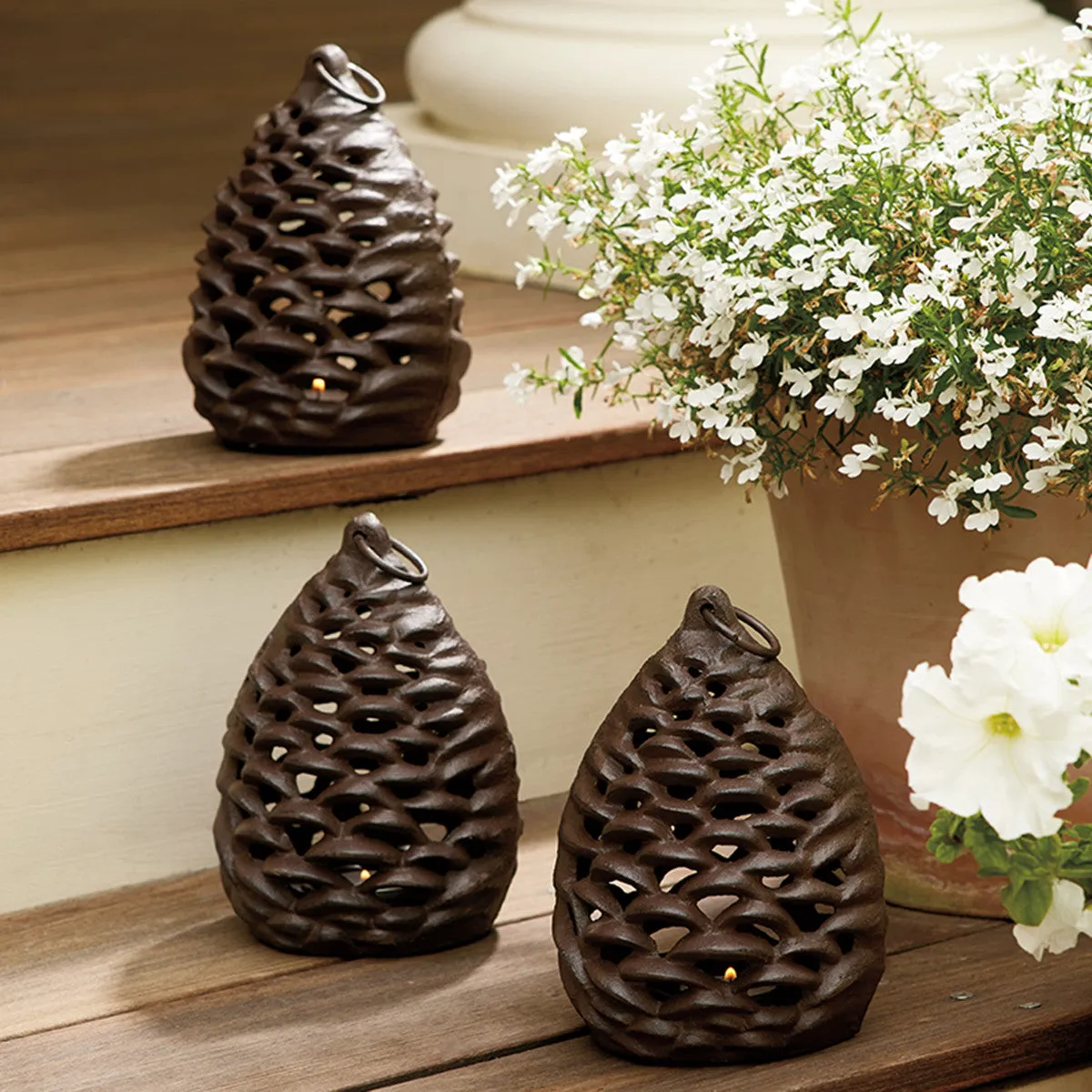 Pinecone Tealight Lantern