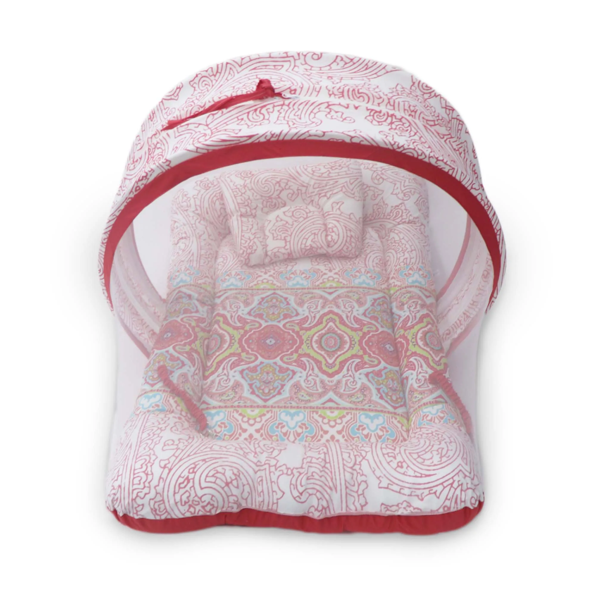 Pink Flower -  Kradyl Kroft Bassinet Style Mosquito Net Bedding for Infants