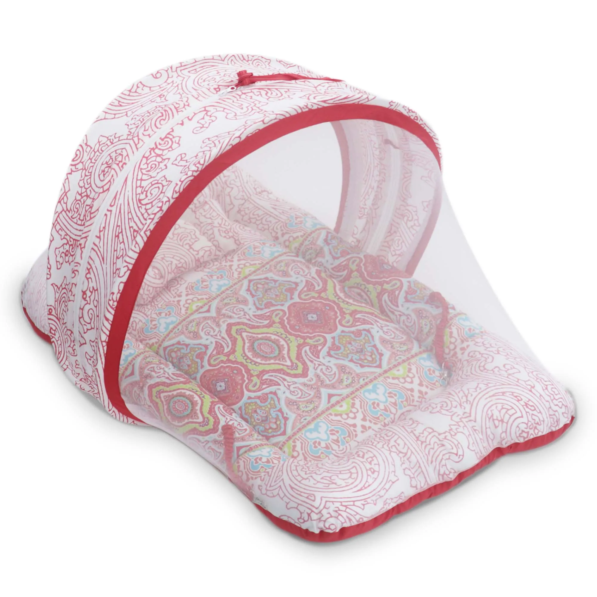 Pink Flower -  Kradyl Kroft Bassinet Style Mosquito Net Bedding for Infants