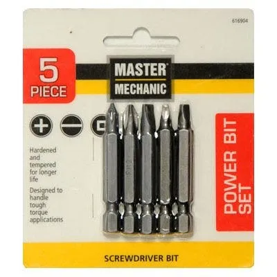 Power Screwdriver Bit Set – 5-Pc.