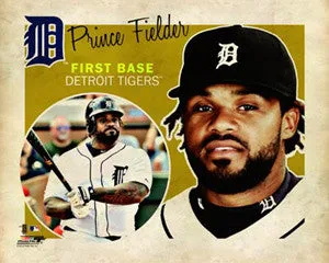 Prince Fielder "Retro SuperCard" Poster - Photofile 16x20