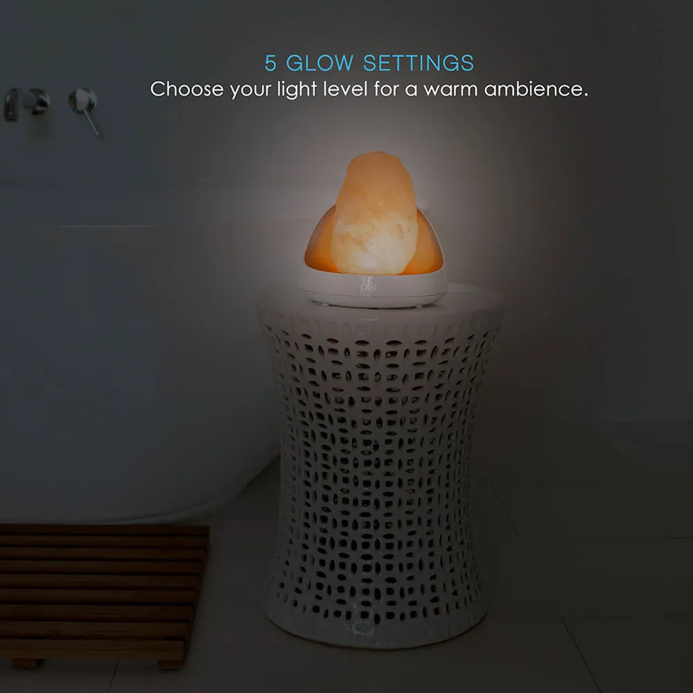 PureGlow™ 2-in-1 Himalayan Salt Lamp & Ultrasonic Essential Oil Diffuser