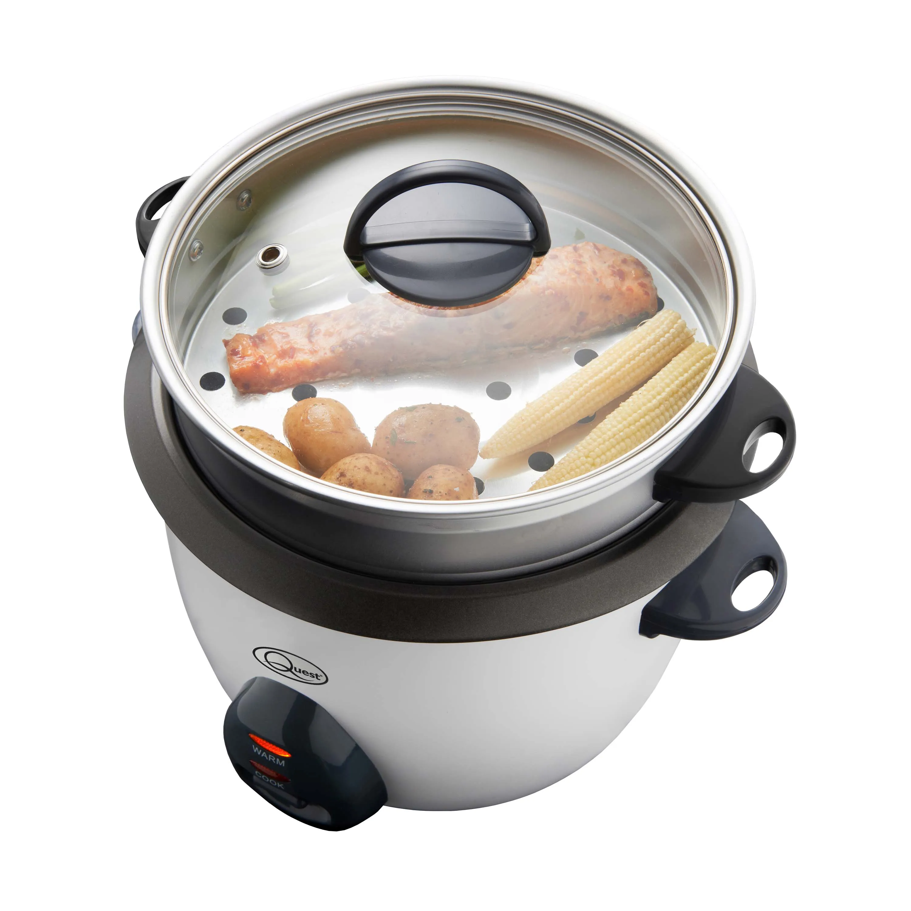 Quest Rice Cooker & Steamer 2.2L - Silver