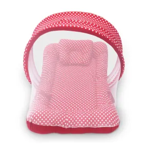 Red Polka -  Kradyl Kroft Bassinet Style Mosquito Net Bedding for Infants