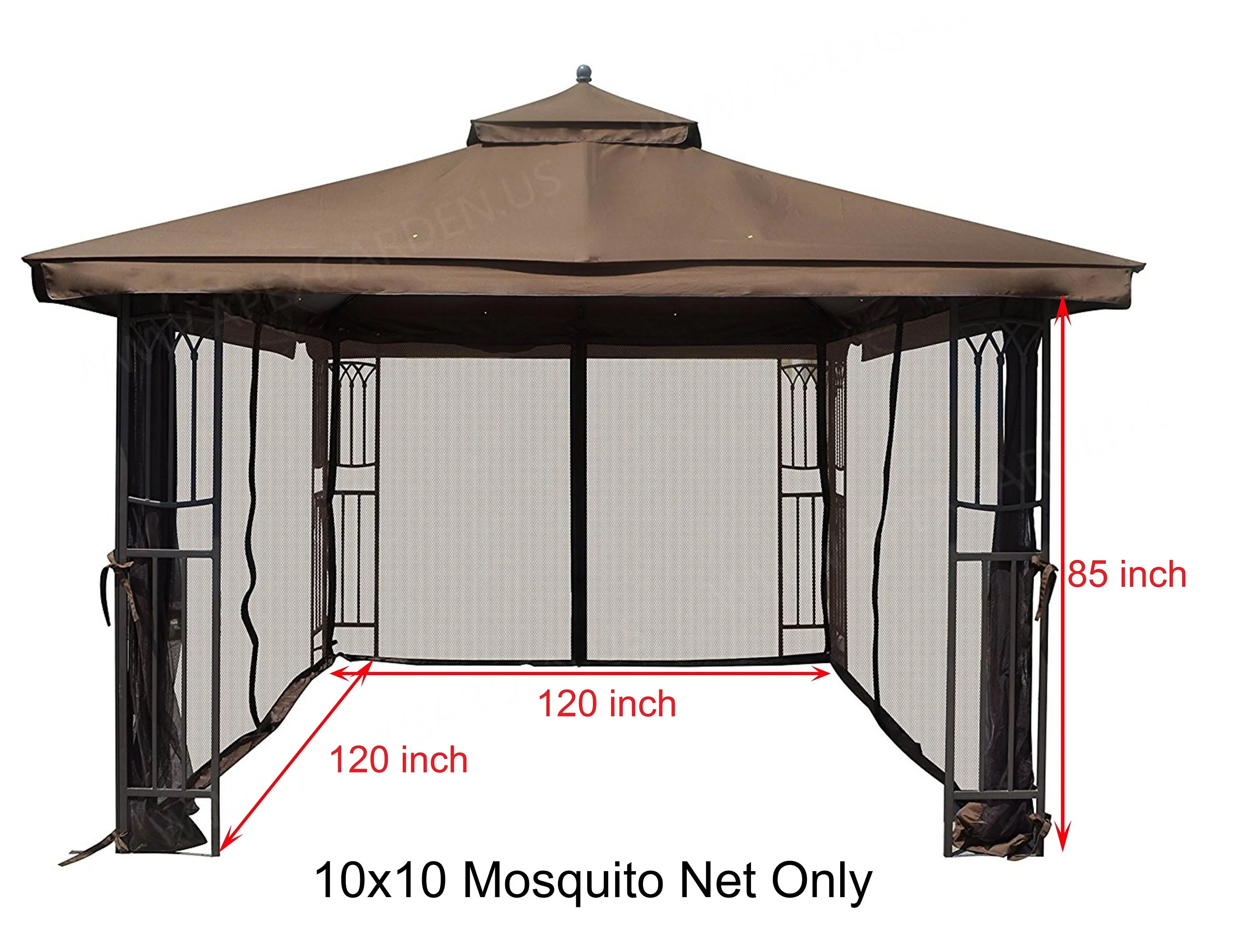 Replacement Mosquito Netting for 10'X10' Gazebo