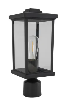 Resilience 1-Light Post Mount in Textured Black