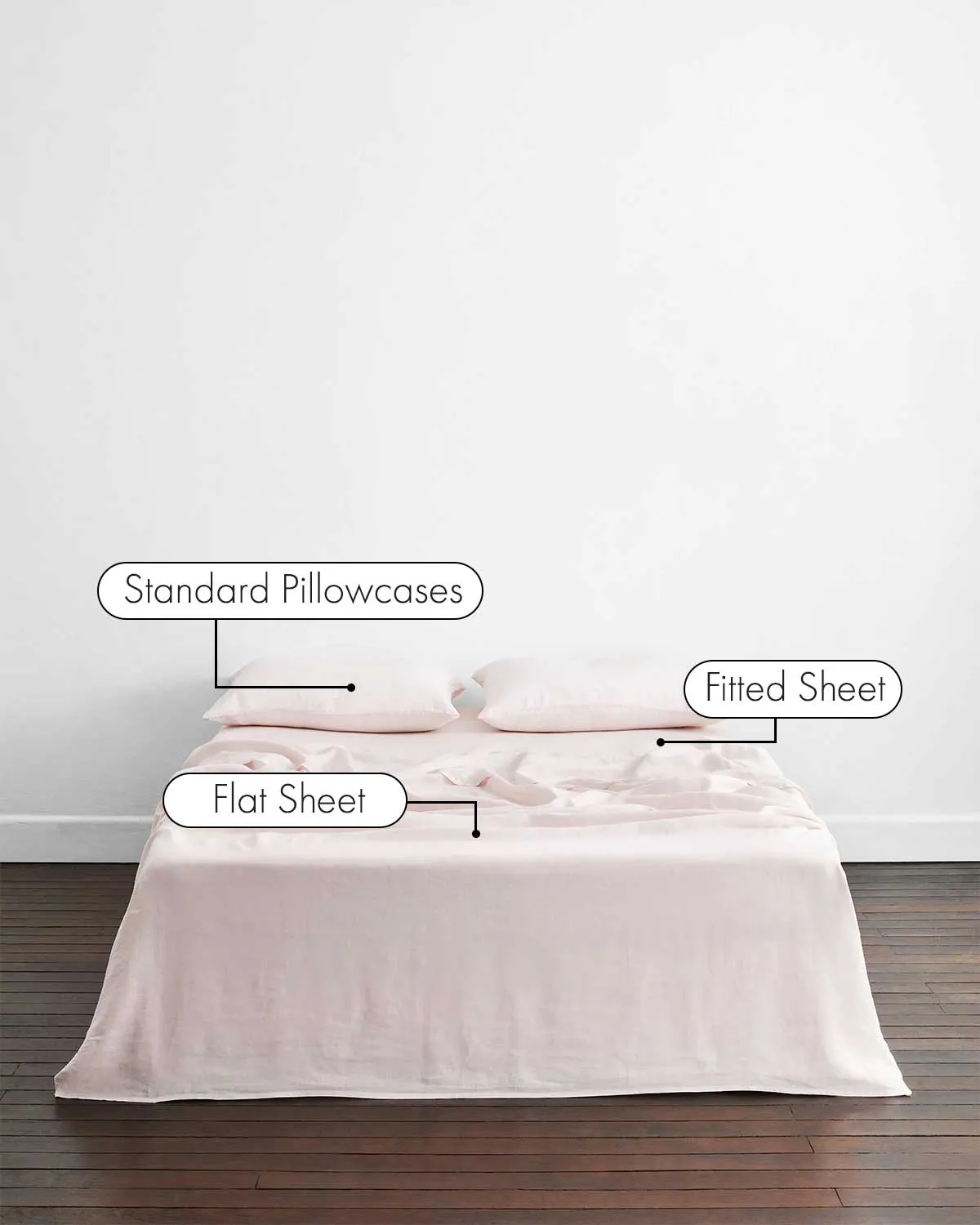 Rosewater 100% French Flax Linen Sheet Set