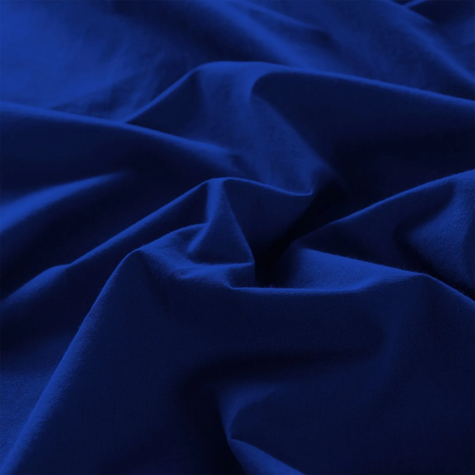 Royal Comfort Vintage Washed 100% Cotton Sheet Set Fitted Flat Sheet Pillowcases Queen Royal Blue