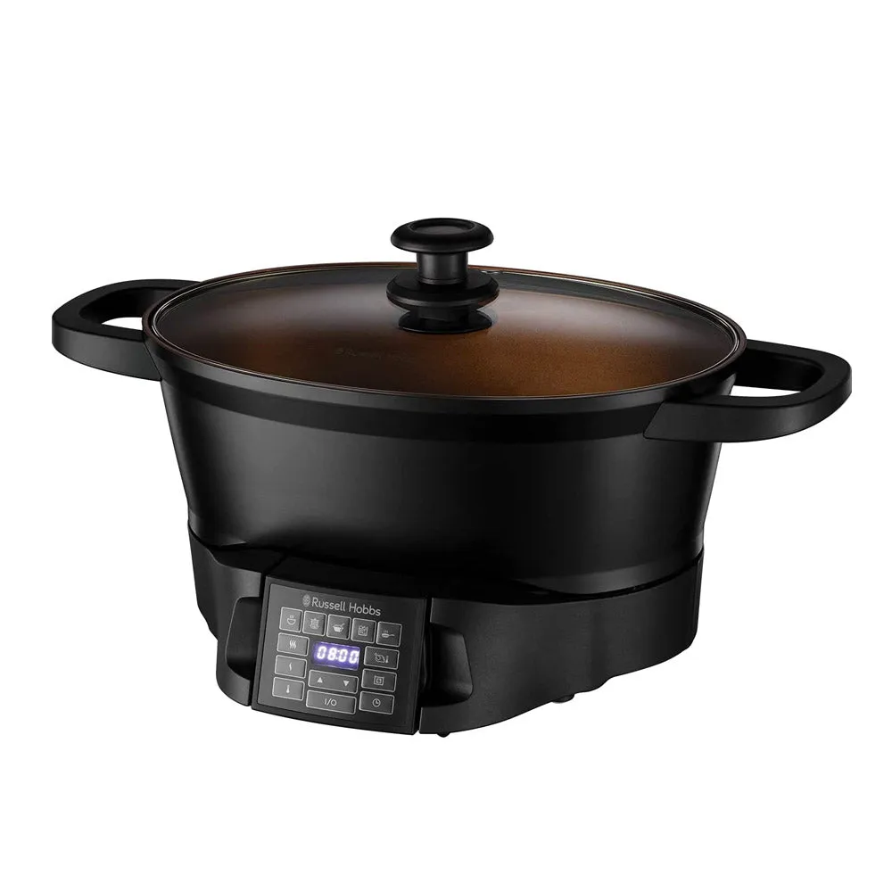 Russell Hobbs, Good-to-Go Multicooker – 8 Versatile Functions including Slow Cooker, Sous Vide, Rice and Food Steamer, Black, 750 Watt