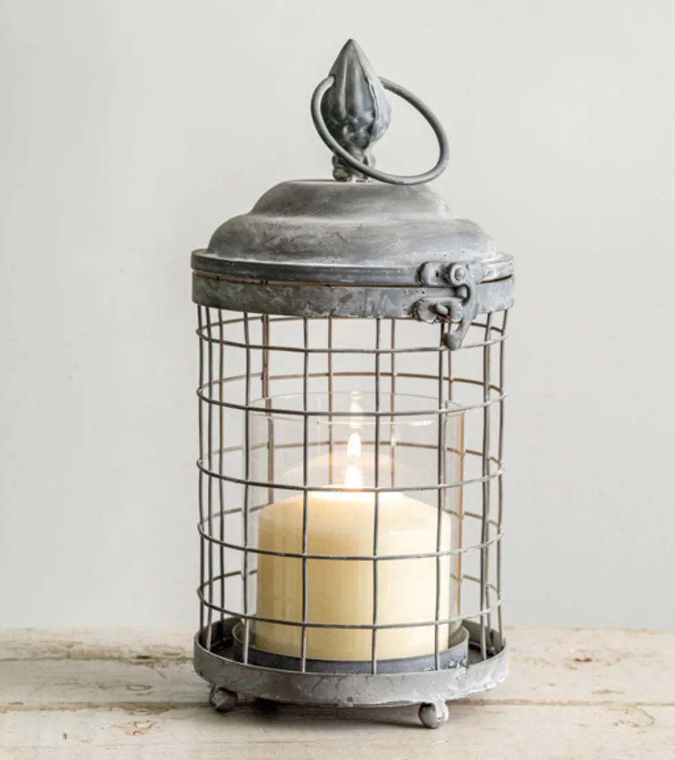 Rustic Style Cage Lantern