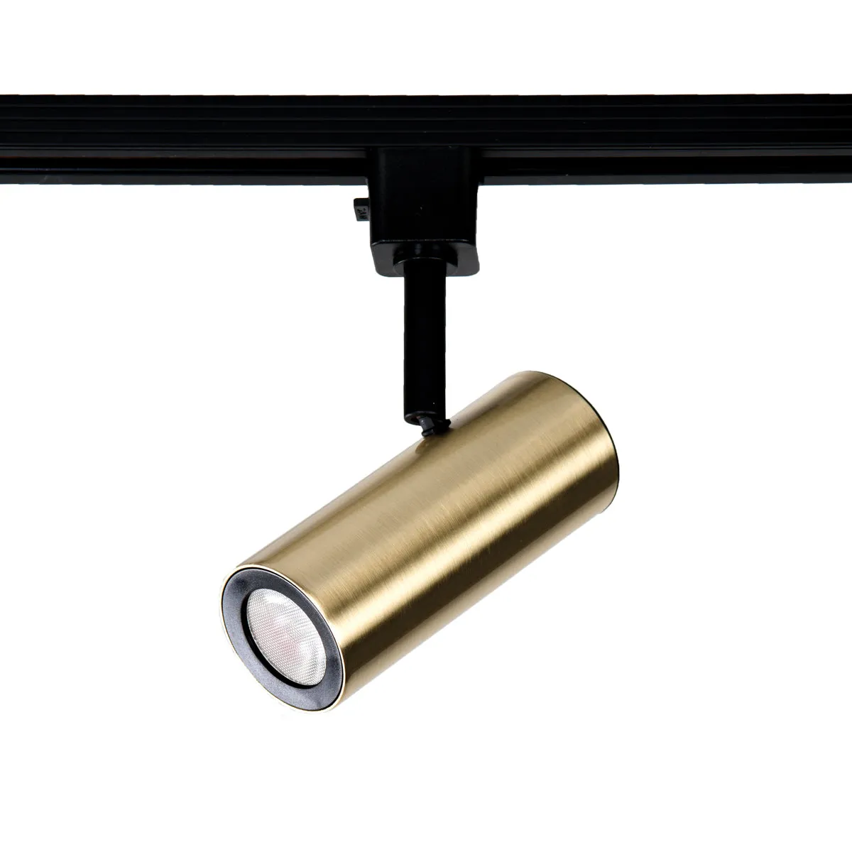 Silo 3000K 90CRI LED Track Fixture in Brushed Brass